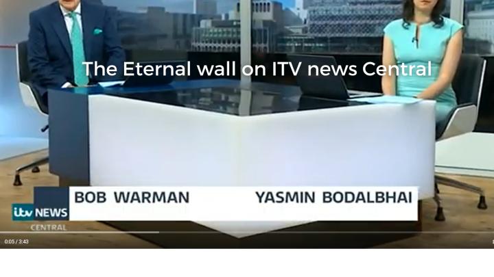 We are thrilled that Eternal Wall was featured on ITV Central
